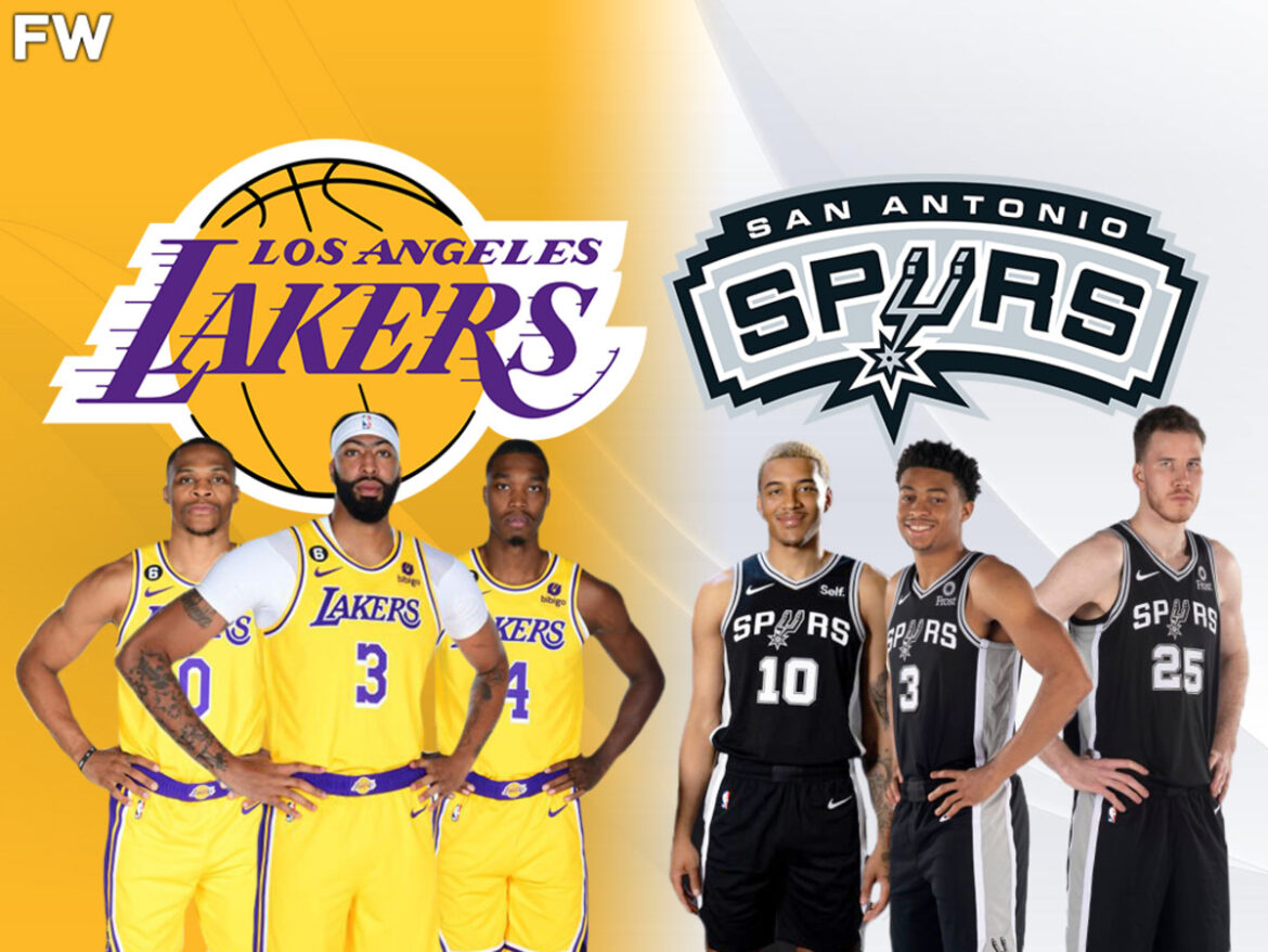 Tim Duncan and Kobe Bryant face off in an intense NBA matchup between the San Antonio Spurs and the Los Angeles Lakers, showcasing the fierce rivalry between the two teams