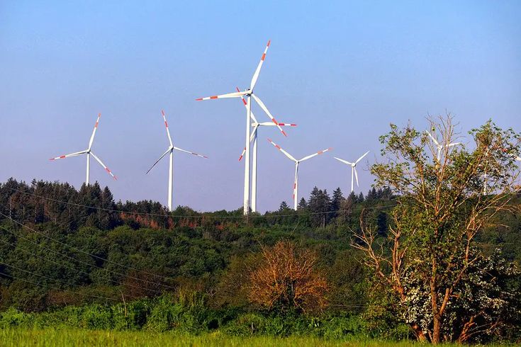 Wind turbines generating renewable energy as part of China’s connected energy systems.